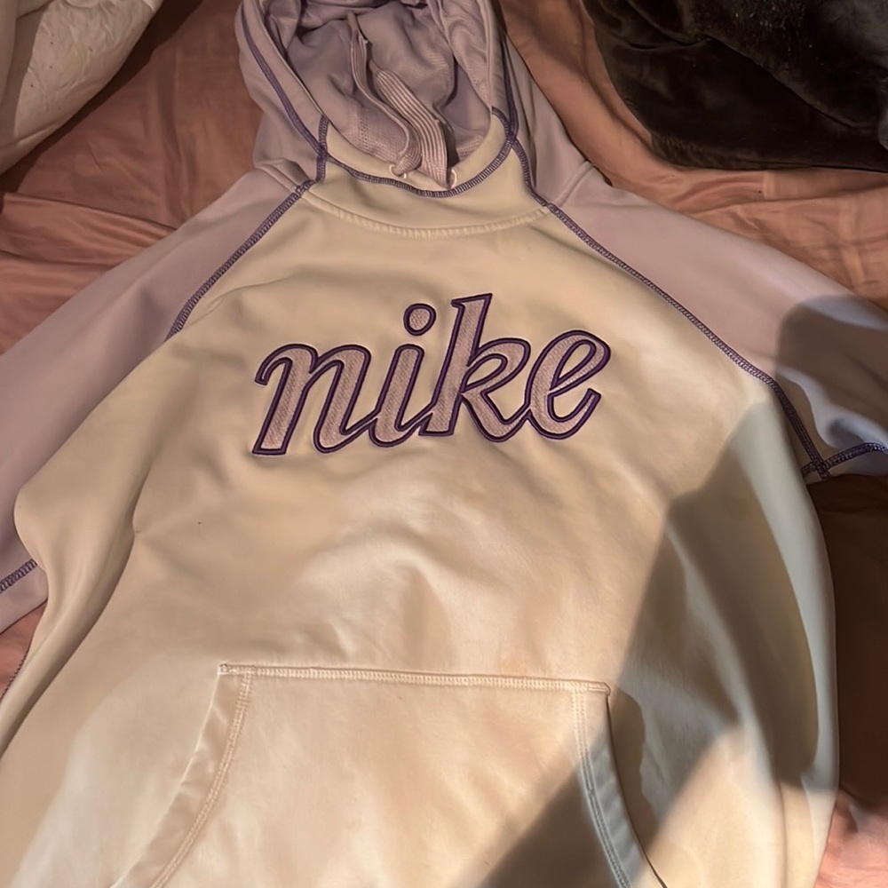 nike hoodie, size large